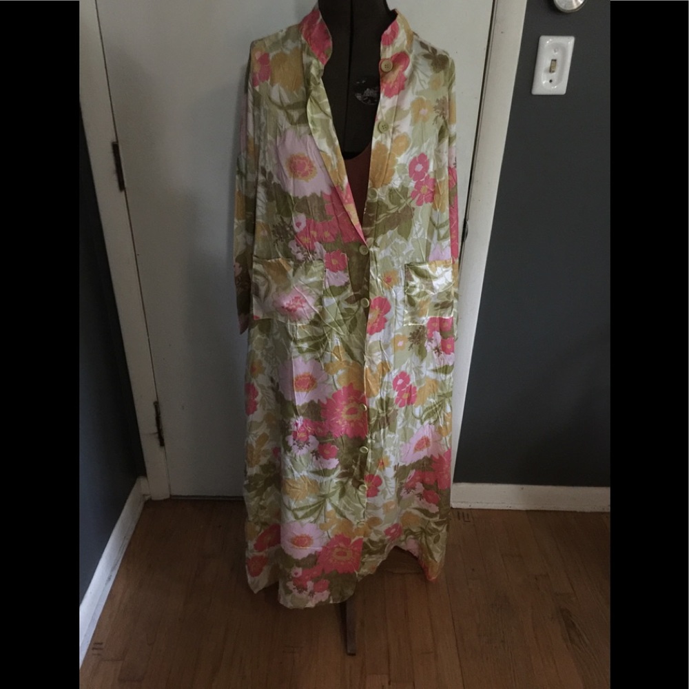 Vintage Handmade Robe/kimono/housedress small